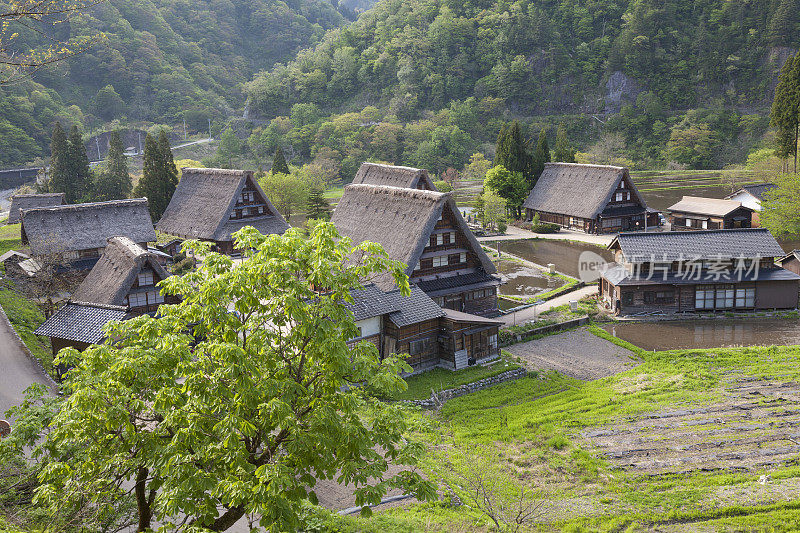 Suganuma Gassho zukuri村，日本，富山县，南东，富山